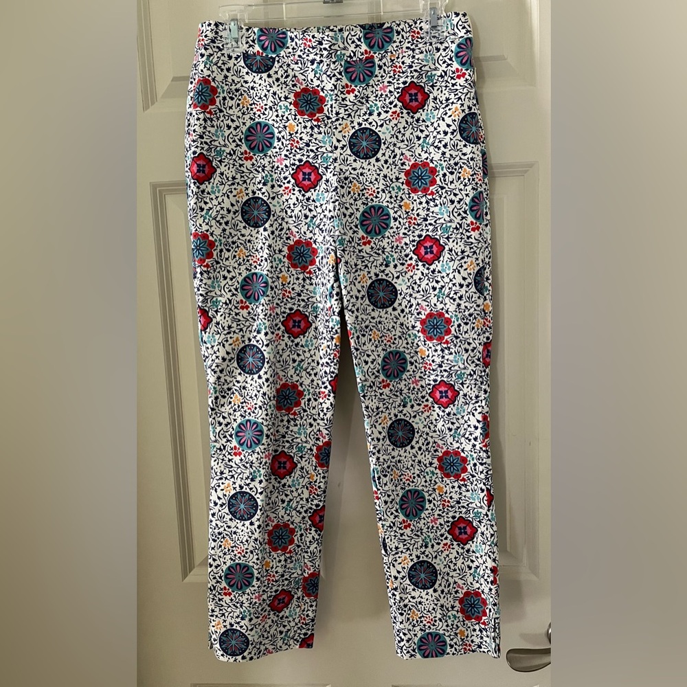 Boden Multicolor Floral Ankle Pants